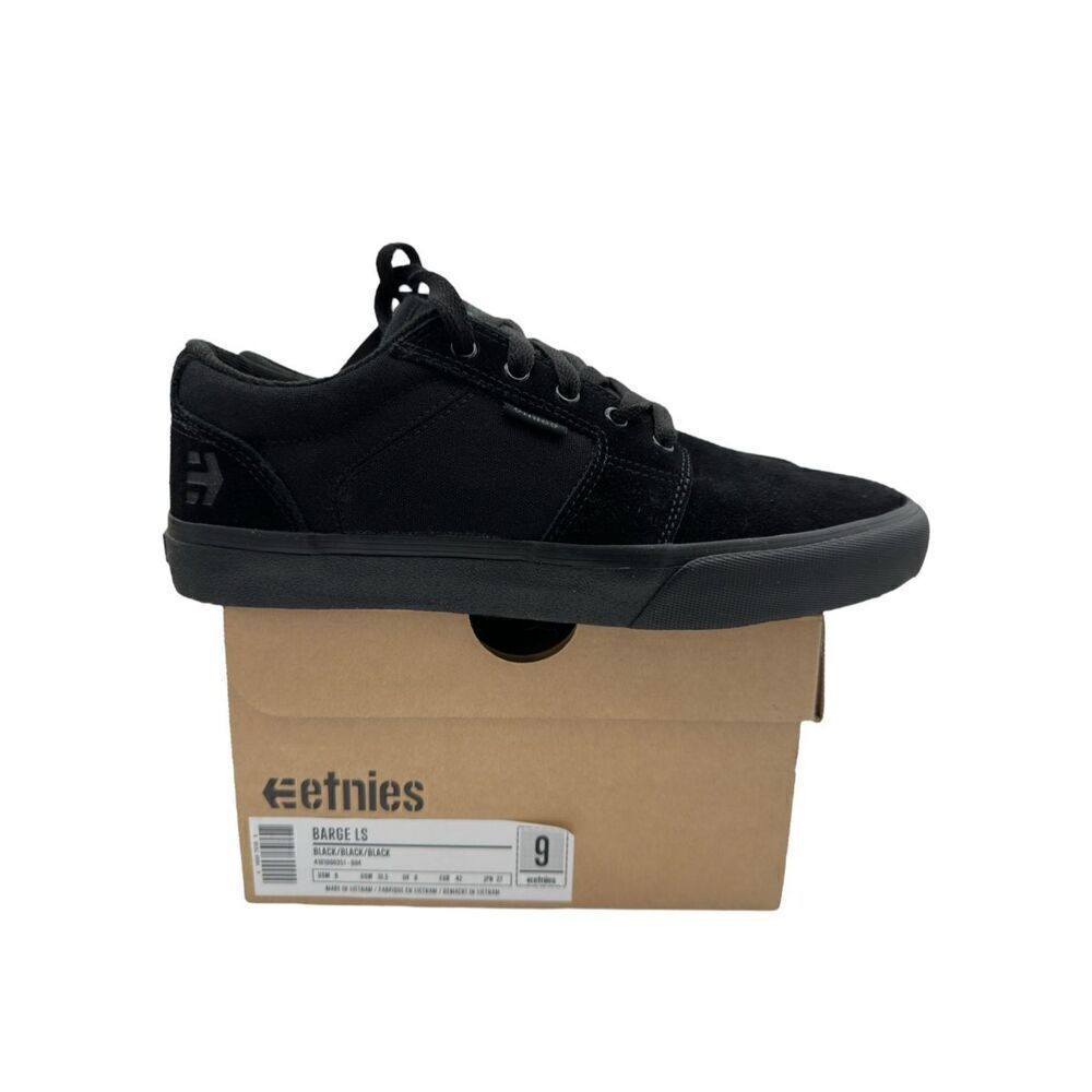 Etnies Unisex Lace-up Skateboarding Bargels Sneakers Black M's 9/ W's 10.5